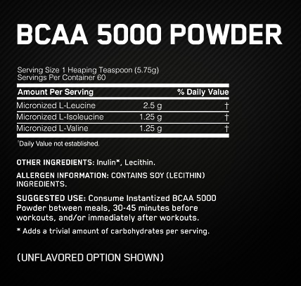 Optimum Nutrition Instantized BCAA 5000 Powder 