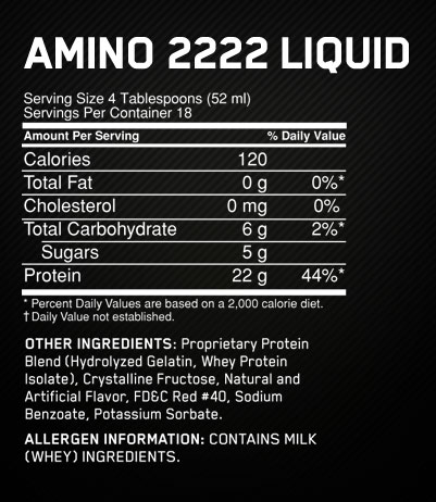Optimum Nutrition Superior Amino 2222 Liquid