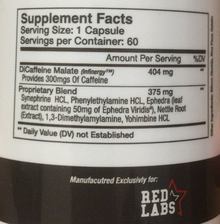 Состав R.E.D Labs Oxy Red