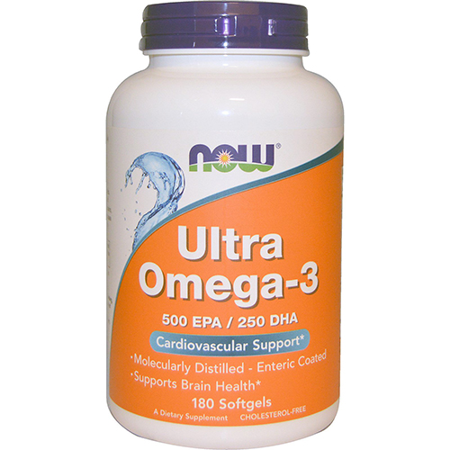 NOW Ultra Omega-3 500 EPA/250 DHA (180 капсул)