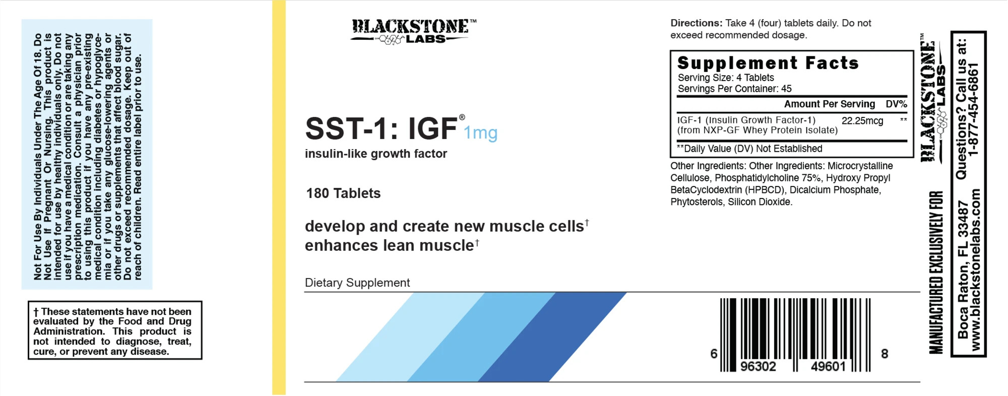 Состав Blackstone Labs IGF-1 + GH